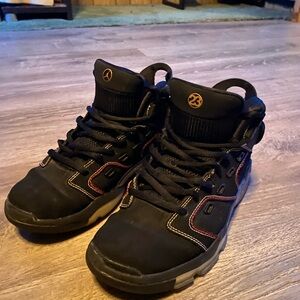 Jordan Black and Red Sneakers